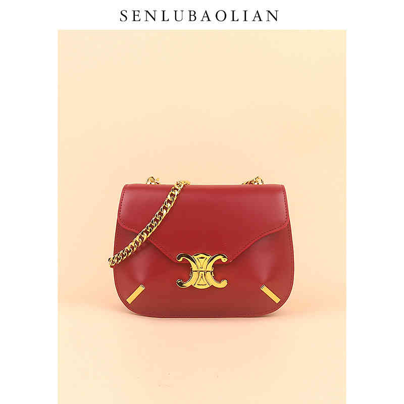 

Direct Sales of New Luxury Brand Bags Wholesale Chain Female 2022 Warehouse Large Capacity Underarm Gold Saddle Single Shoulder Leather, White