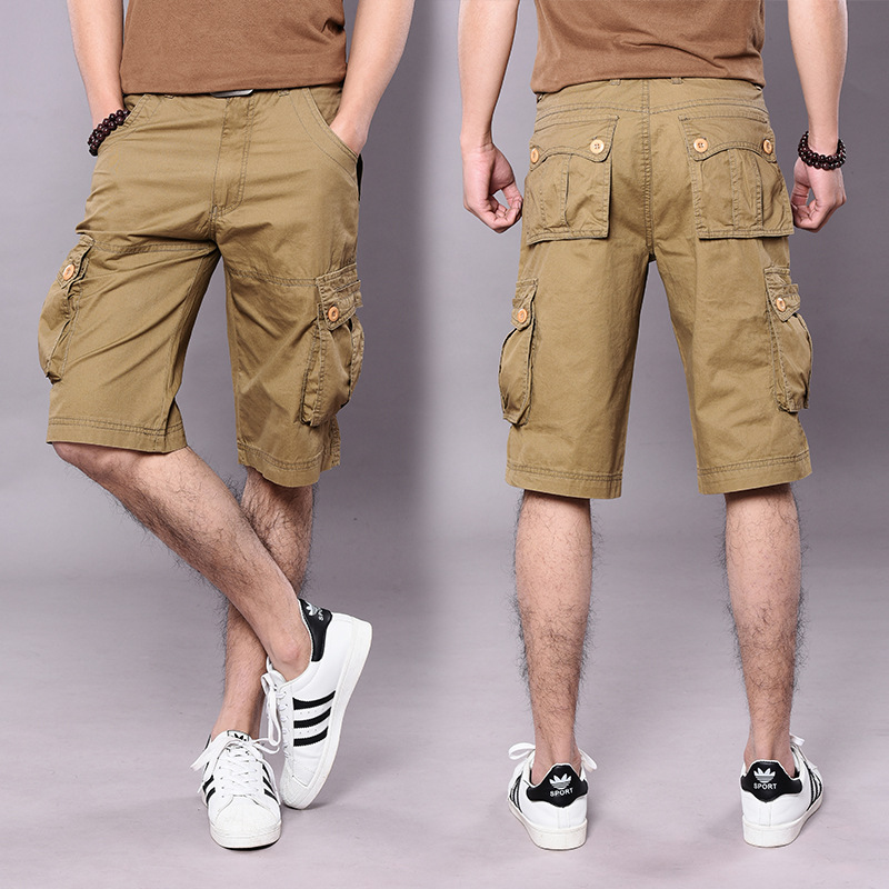 Summer Men's Cargo Shorts Bermuda Cotton High Quality Army Military Multi-pocket Casual Male's Outdoor Short Pants