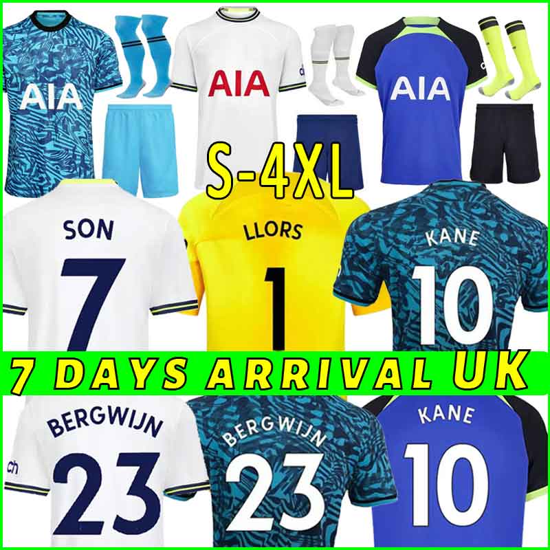 

KANE SON 22 23 RICHARLISON Soccer Jersey KULUSEVSKI HOJBJERG SPENCE PERISIC DIER 2022 2023 LUCAS ROMERO Tottenham Football kit shirt SPURS Third tops Men kids sets, Goalkeeper