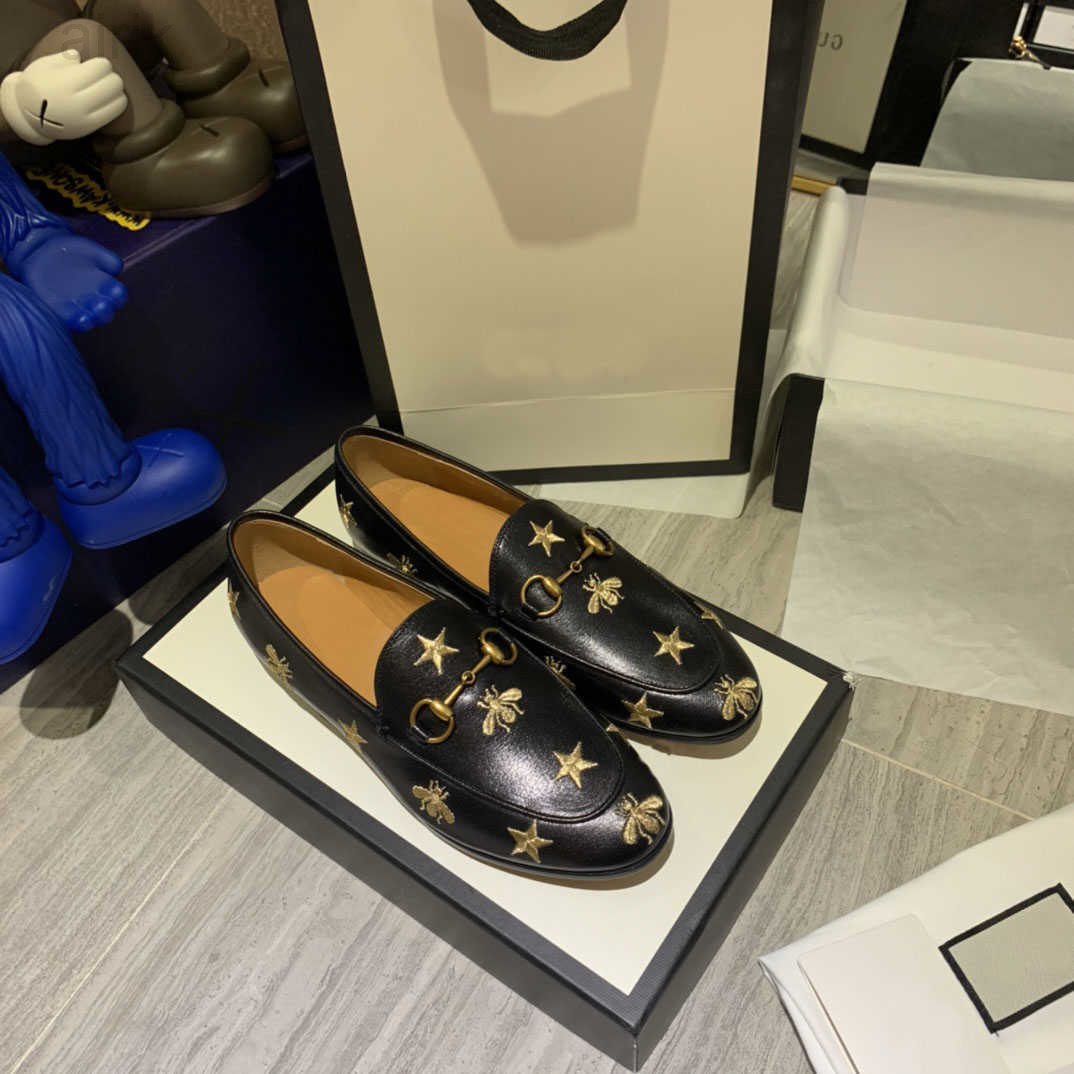 

Men Loafer Luxury Designer Casual Shoes Leather Women Classic Fashion Size 35-40, Color 15