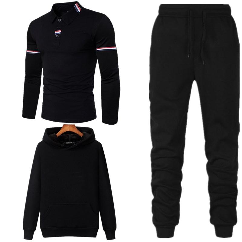 

Men' Tracksuits 2022 Spring Three-piece Sportswear Fashion Loose Casual, 12