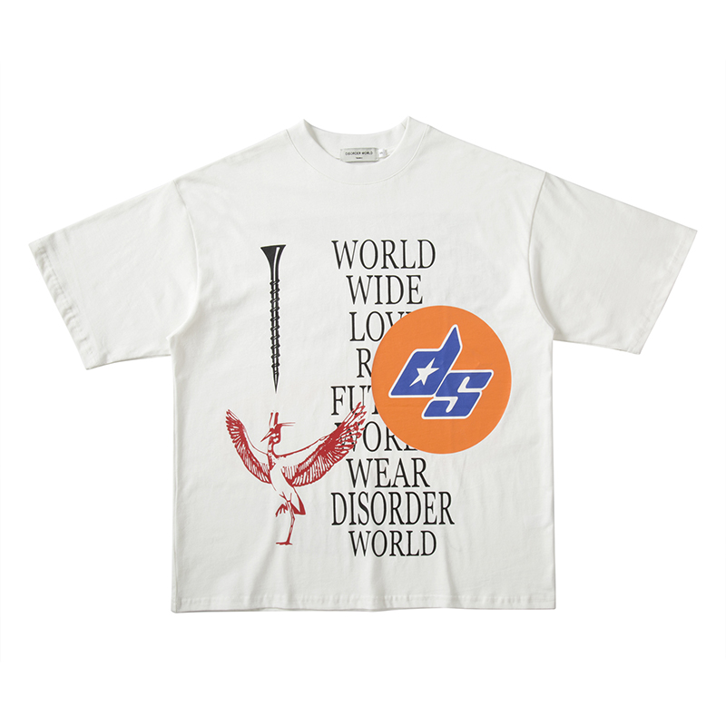 

Letter Print Summer T Shirt for Men and Women Short Sleeve Top Tees Loose