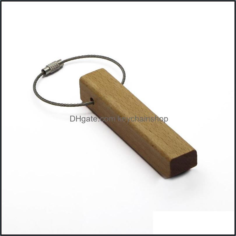 

Keychains Fashion Accessories New Wooden Keychain Blank Rec Key Ring Personalized Engraved NameTextLogo Keyrings Kw01 Dhvwx