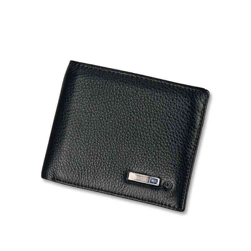 

genuine leather anti lost blueteeth GPS wallet smart wallet for men