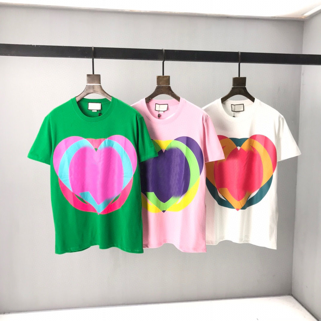 

22SS Designer Letter Printed T Shirts Tee Fashion Sweatshirt High Street Short Sleeve Summer Casual T-Shirt Breathable Men Women Crew Neck Tees Dresses for Women 9-705, Pink