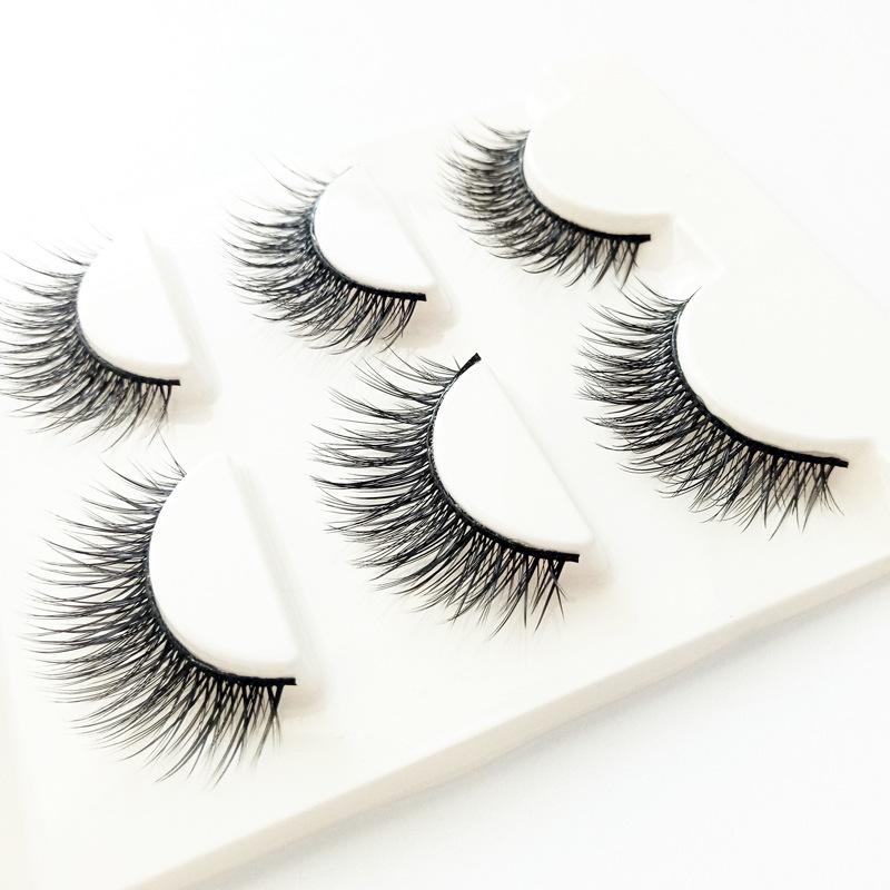 

False Eyelashes Mink Lashes Natural Long Make Up 12mm Eyelash Glue Makeup Eye Tweezers 3d Lash MaquiagemFalse