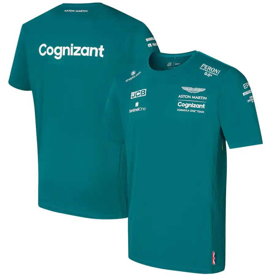 

Men's T-shirts Designer Summer Fashion t Shirts Aston Martin Cognizant F1 Official Team T-shirt Sebastian Vettel Shirt Formula 1 Jersey Uniform