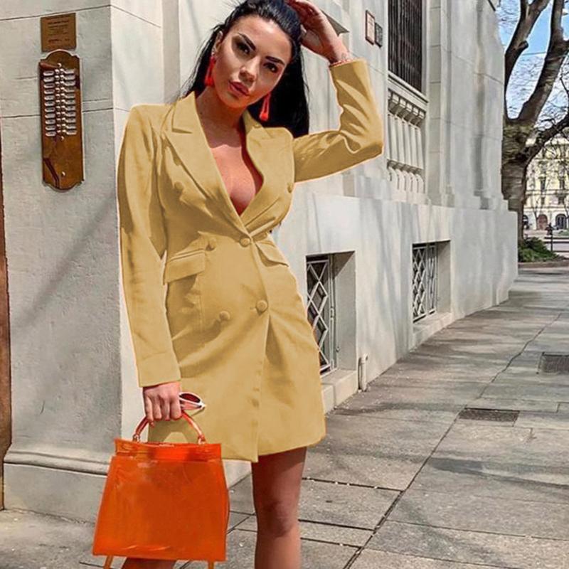 

Women's Two Piece Pants Jacket For Teenagers Women Solid Color Slim Fit Blazer Double Breasted Long Sleeve Lapel Top Light Blue JacketWomen', Black