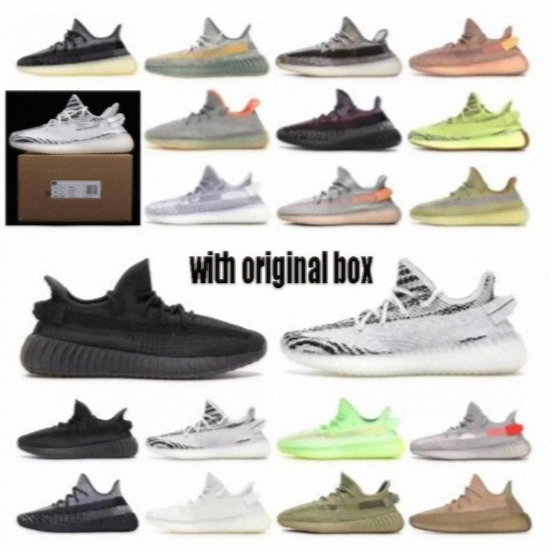 

2022 Casual Shoes running mens womens mesh soft breathable black static reflective shoe with original box V2''YEEZIES''350 shoe 753n#, Customize