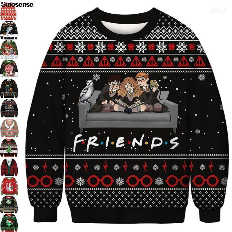 

Men's Sweaters Ugly Christmas Sweater 3D Funny Print Jumpers Tops Men Women Autumn Long Sleeve Crewneck Holiday Party Xmas Sweatshirt Perf22, Bft131
