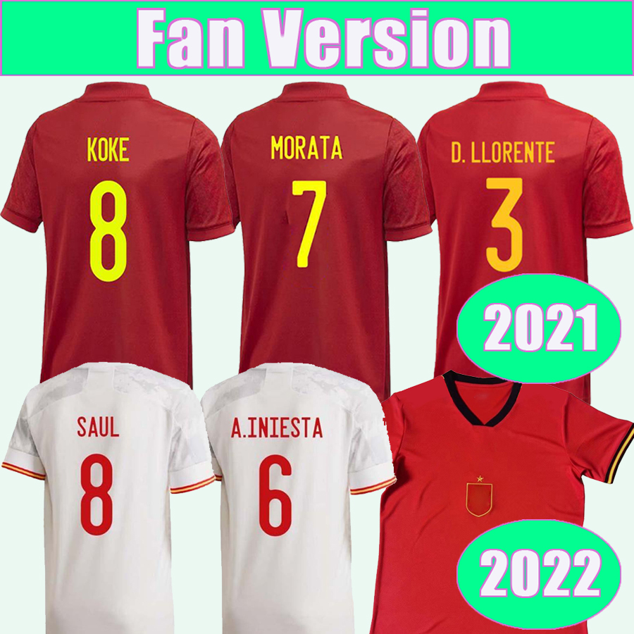 

21 22 KOKE PEDRI Mens Soccer Jerseys MORATA F. TORRES ALBA SARABIA ADAMA Home Away Football Shirts Short Sleeve A. INIESTA SERGIO RAMOS Uniforms, Qm2019 2021 away no patch