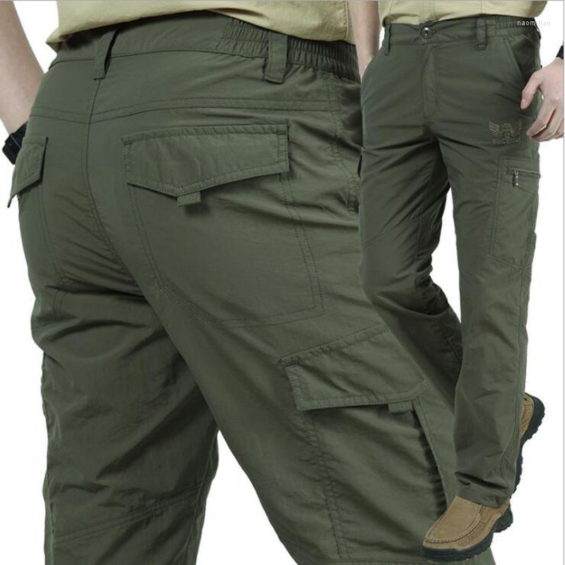 

Men's Pants Breathable Lightweight Waterproof Quick Dry Casual Men Summer Army Military Style Trousers Men's Tactical Cargo MaleMen's Na, Gray