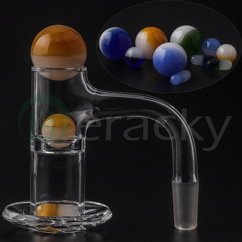 

Beracky 20mmOD Full Weld Beveled Edge Smoking Quartz Blender Banger Nails With Glass Terp Slurper Set 22mmOD For Water Bongs Dab Rigs