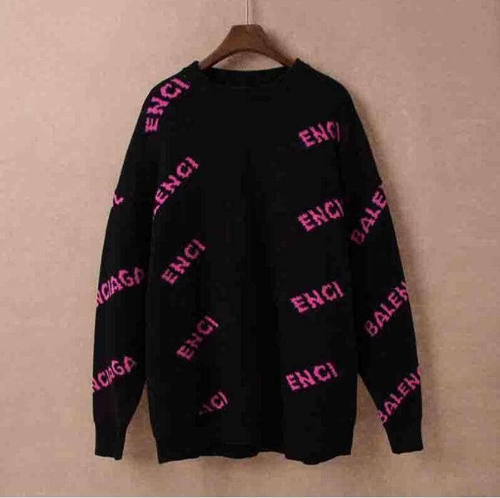 

Fashion brand designer Women's sweater knit letter pattern cardigan men's Casual printing embroidery print knitwear long sleeve Sweaters, 04
