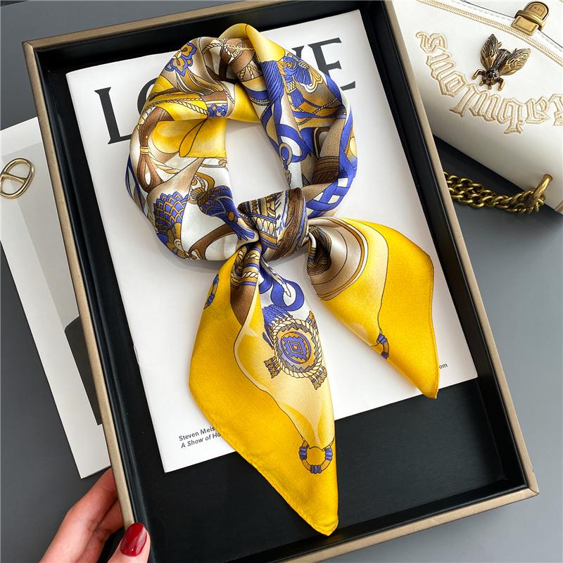 

Scarves 100% Real Silk Scarf Women Neckerchief Female Fashion Headband Ribbon Shawl Design Hijab Foulard BandanaScarves ScarvesScarves