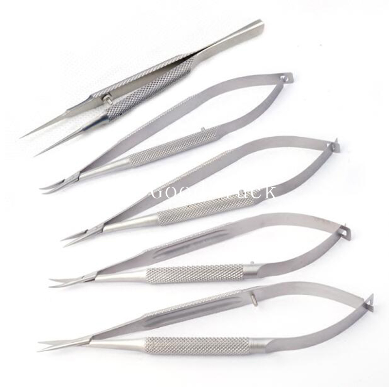 

3pcs/set Equipment 12cm Instruments Needle Holder Micro scissors Tweezers Hand Ophthalmic Surgery Tools 220623