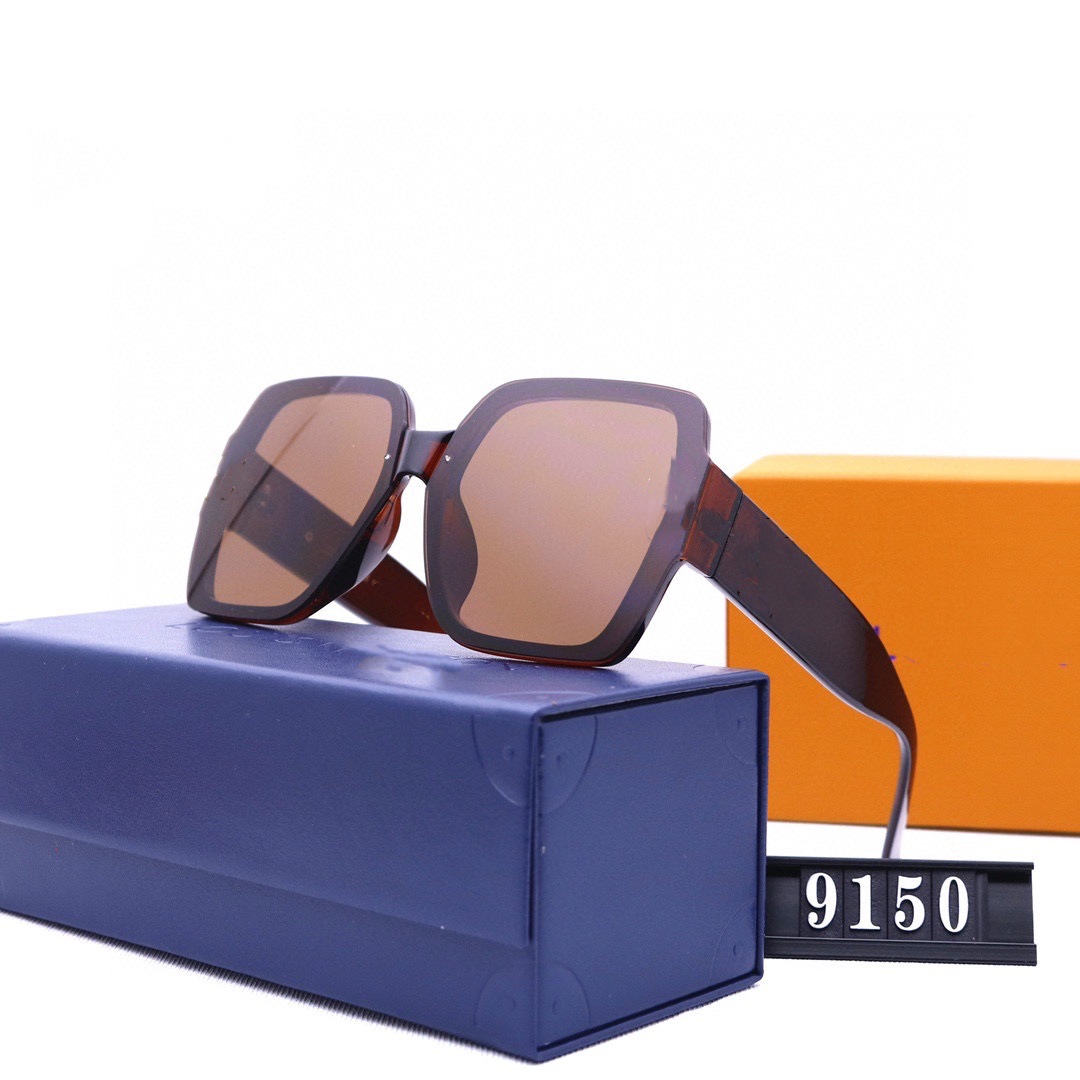 

Brand designer Mens L Sunglasses and Women Street Shooting Sunglasses Travel Fashion Glasses 5 color optional Foreign Trade 9150 with box
