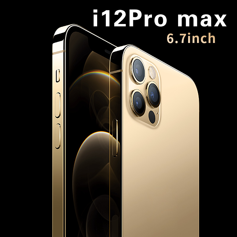 New I12 Pro Max Smartphone 6.7 Inch 8GB 128GB Celular Unlock 4G 10 Core Android 10 Global Version Cellphone Mobile Phone 5G