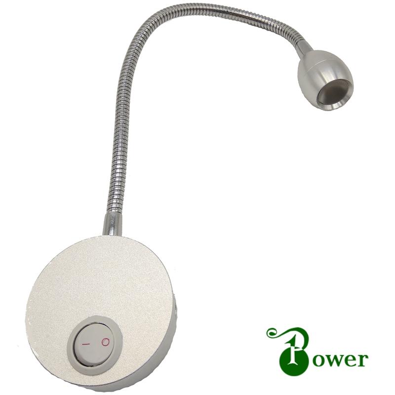 

Wall Lamps 12V 24V 110V 220V 1W FLEXIBLE READING LED SPOTLIGHT HEADBOARD MOUNTED