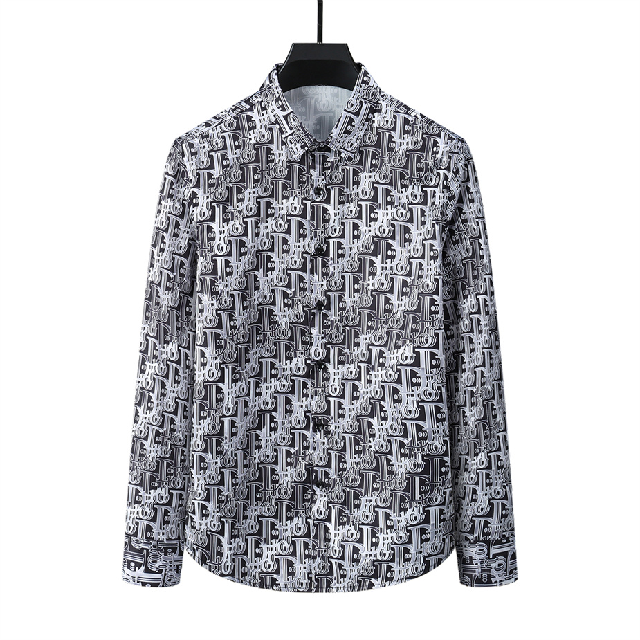 2022 luxury designer men's shirts fashion casual business social and cocktail shirt brand Spring Autumn slimming the most fashionable clothi