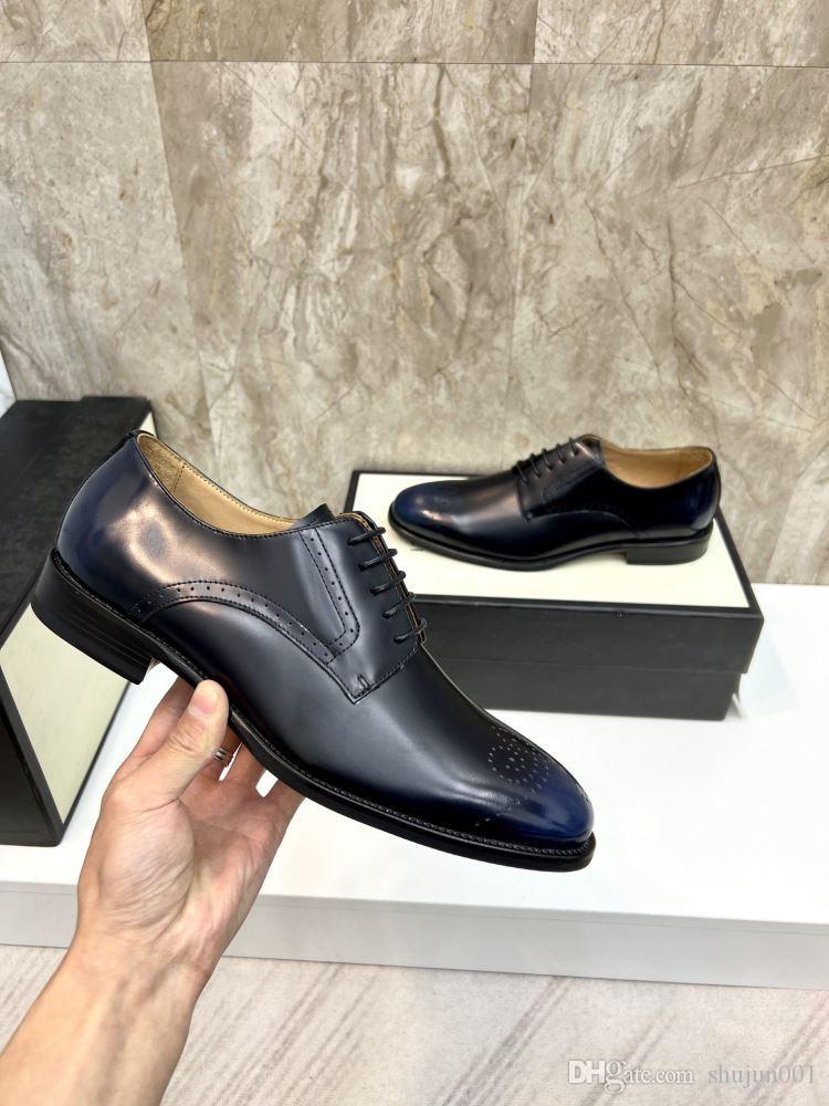 

Original Designer Men's Dresses Luxury Men Wedding Shoes Dress Oxford Leather Breathable Moccasins Platform Orignal Men Brogue Shoe A2, #03