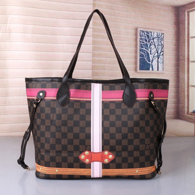 

women casual tote bag handbags high quality Famous Classic bags Ladies Handbag Large Capacity PU leather Shoulder Clutch Bag Wallet 2pcs, 27