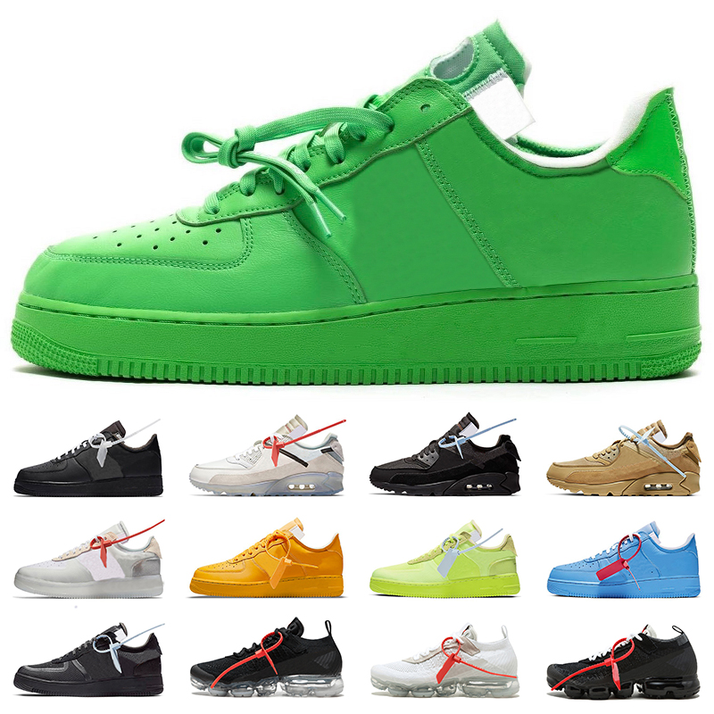 

Running Shoes Men Women Ice Black Desert Ore MoMA ComplexCon Lemonade Volt MCA University Blue Fashion Mens Trainers Sports Sneakers Size, #14 light green spark 36-45