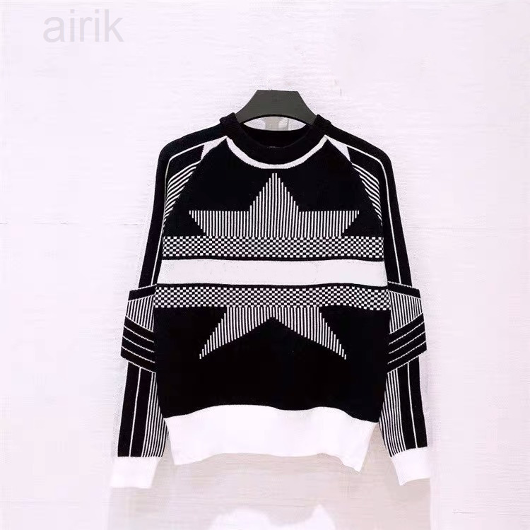 

21ss Pullovers women sweaters coat Luxury letter jacquard out crew neck jumper cardigans knitted cashmere sweater high end Designers Wome