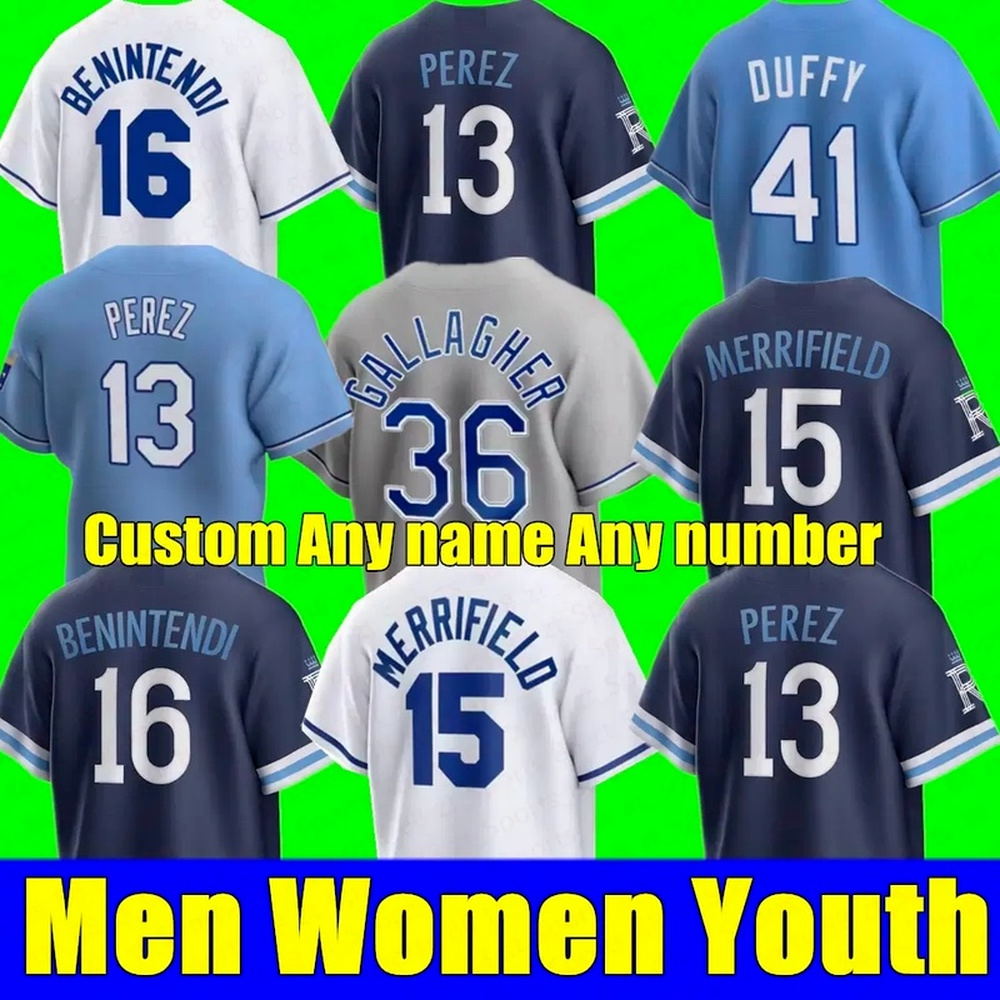 

13 Salvador Perez Royals 2022 City Connect Jersey Bobby Witt Jr. Whit Merrifield Nicky Lopez Andrew Benintendi Cam Gallagher Garrett Taylor Clarke Mens Womens Youth, Mens flex base 2022 city connect