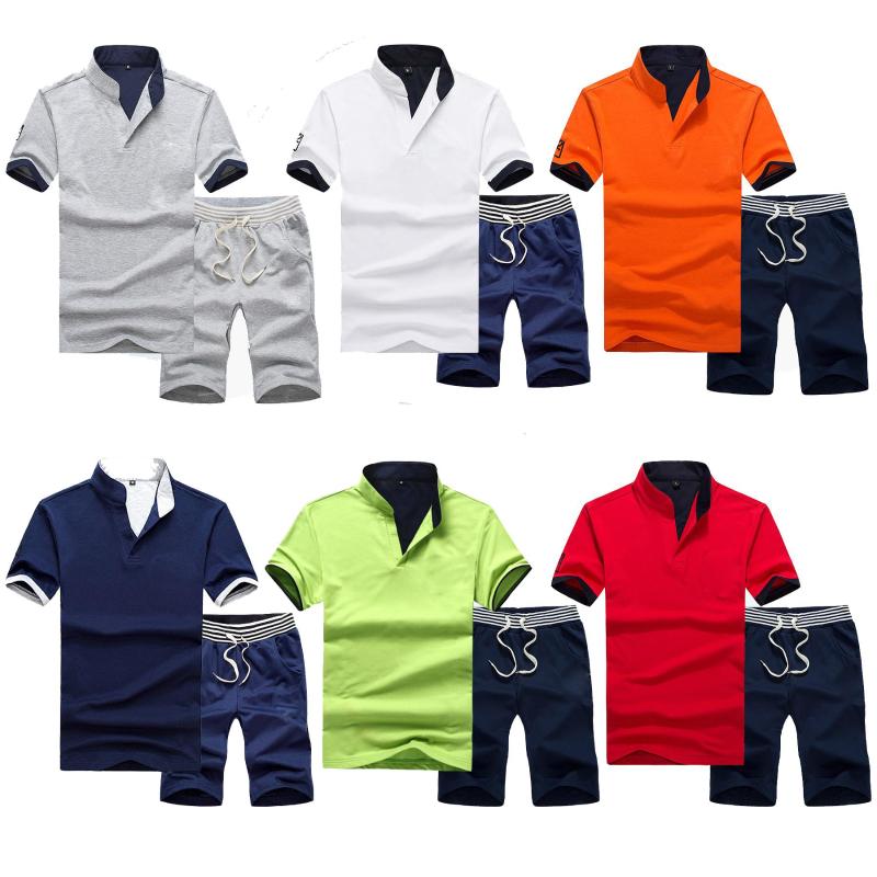 

Men's Tracksuits Arrive Summer Mens Sports Outerwear Jogging Suit Fitness Slim Fit Short Sleeve T-shirts Shorts Pants Casual Sets M-9XLMen's, Green