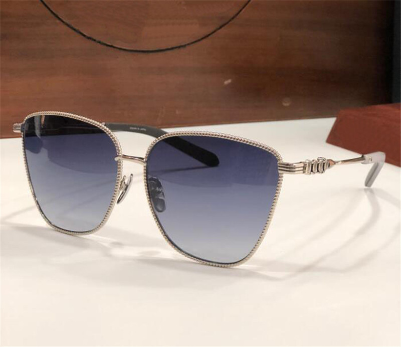 

New fashion design sunglasses 8104 exquisite cat eye metal frame vintage simple and versatile style uv400 protection eyewear top quality