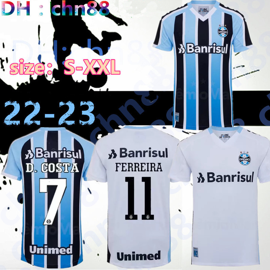 

2022 2023 Gremio FBPA Soccer Jersey COSTA FERREIRA Henrique GERMÁN CANO BENITEZ 22 23 Camisa Vasco da Gama Morato Zeca Carlinhos Ernando Bruno Gomes football shirt chn, 22-23 away