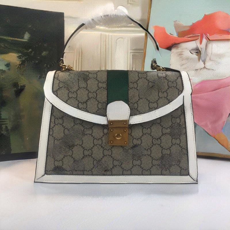 

2022 5A Brand Designer Totes Women's Fashion Luxury Epilogue Top Quality Bag Square Retro Shape With Classic Striped Webbing Shape Handbag Size 25x17.5x7cm, Colour 1