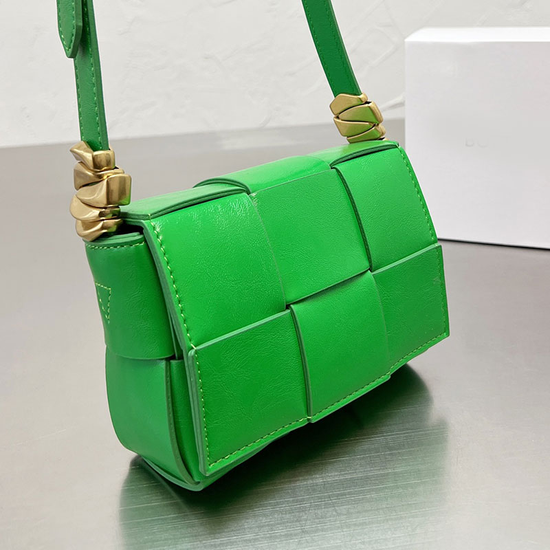 

Weave Crosbody Bag Flap Shoulder Bags Small Handbags Purse Adjustable Strap Genuine Leather Women Plain Wallets Inside Fashion Letters