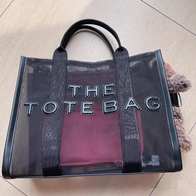 

34*27cm*15cm Marc tote bag Womens candy colors ToteBags Fashion Shopper big capacity Shoulder Bags grenadine letter Tote Handbags, Blue