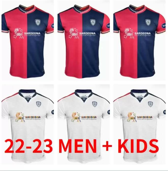 

men kids kit 22 23 Cagliari Calcio Soccer Jerseys GODIN MARIN KEITA BALDE JOAO PEDRO STROOTMAN NANDEZ PAVOLETTI Home Away 3rd Football Shirt Uniforms