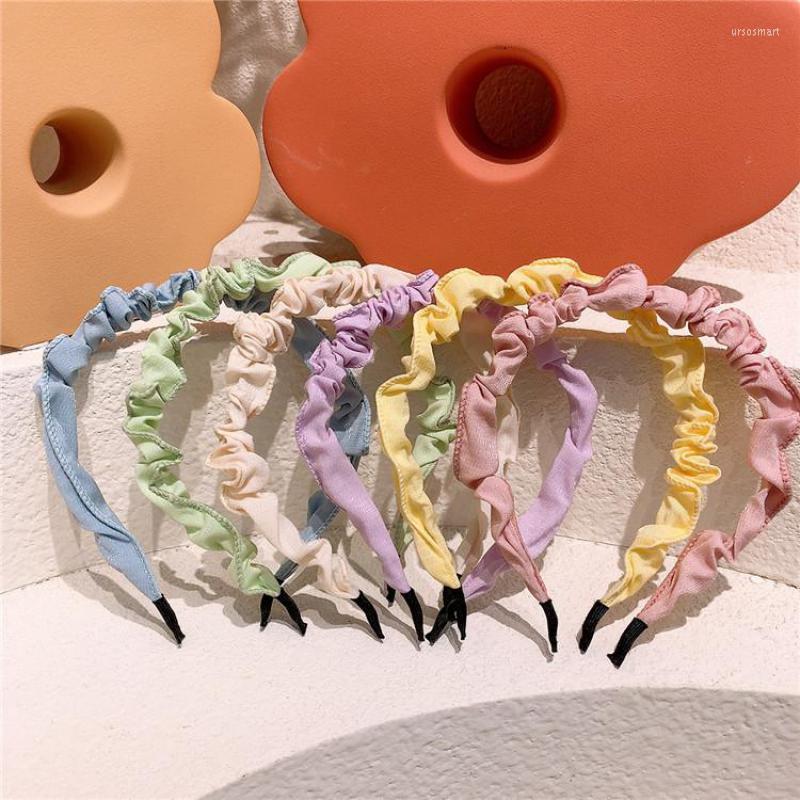 

Hair Accessories Candy Color Pleated Hairband For Girls Children Headbands Styling Tools Kid Party Show Wear Headdress, 03