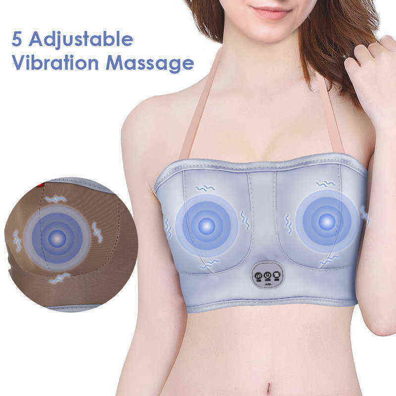 

Nxy Bust Enchancer Chest Massage Instrument Hot Compress 5 gear Constant Temperature Chest Massager Household Breast Enhancement Care Device 220609