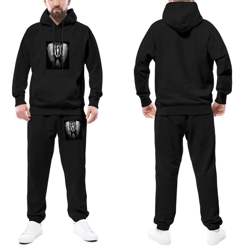 

Men's Tracksuits Black Veil Brides Tracksuit Set Fallen Angel Man Sweatsuits Hip Hop Sweatpants And Hoodie Running, Gray