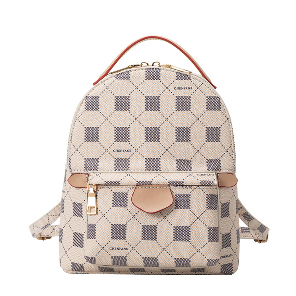 

Mini Backpack Women Fashion Plaid Mochila Back To School Designer Backpacks for School Teenagers Girls Beige Cute Back Pack