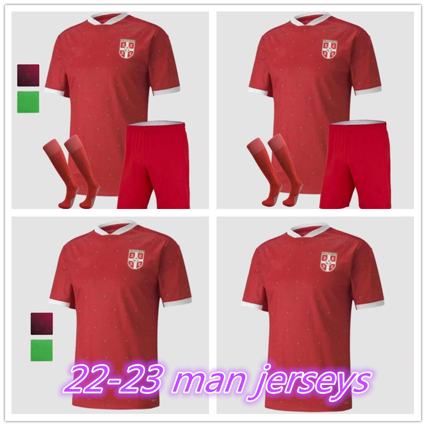 

2022 world cup SERBIA Soccer Jersey national team 22 23 Vlahovic MILIVOJEVIC MITROVIC Kostic TADIC KOLAROV SERGEL JOVIC Men kist Football Shirt set uniforms