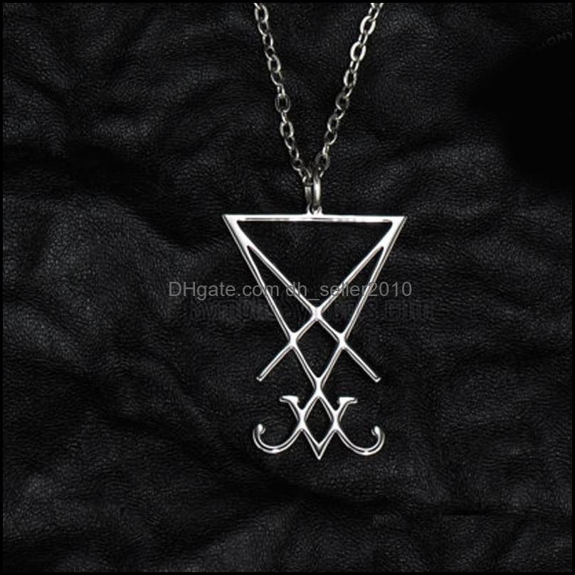 

Pendant Necklaces Seal Of Lucifer Satanic Sigil Baphomet Metal Necklace Gold Gothic Dark Pagan Satan Men Fashion Jewelry Acce Bdehome Dhuwl