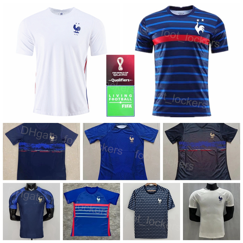 

National Team Soccer French 7 Antoine Griezmann Jerseys 9 Olivier Giroud 10 Kylian Mbappe 6 Paul Pogba 13 KANTE 2 PAVARD Football Shirt Kits 2022 Qatar World Cup FaGuo, With patch