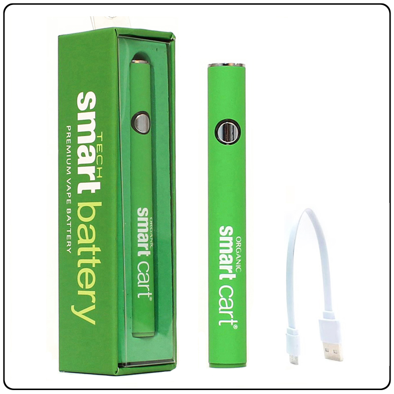 

ORGANIC Smart Cart Vape Battery Preheating SmartCart Vape Pen 380mah Variable Voltage Preheat Ecig With USB Cable Individual Packagings 510 Thread Batteries