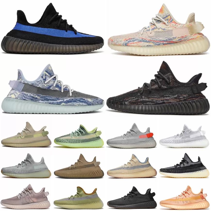 

Designer West Summer Running Shoes YEEZIE BOOTS Dazzling Blue SANDAL Cream White Mono Ice MX Rock Mono Black Beluga Reflective Men women Sneaker Trainers With logo, 22