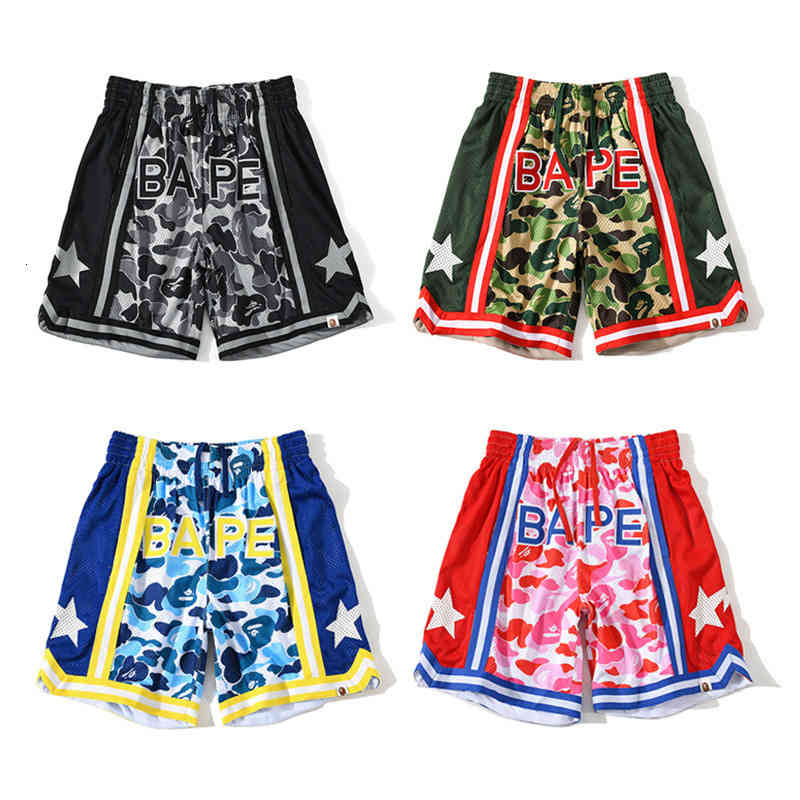 

Men's Pants fashion summer boys' breathable sports camouflage star shorts ODCO, 2# box