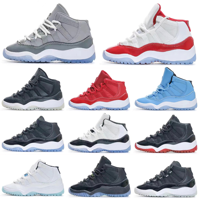 

Jumpman High Quality 11 Cool Grey XI 11s Cherry Kids Basketball Shoes Infant Children Concord Bred trainers boy girl sneakers Space Jam Instinct 25th Anniversary, As photo 1