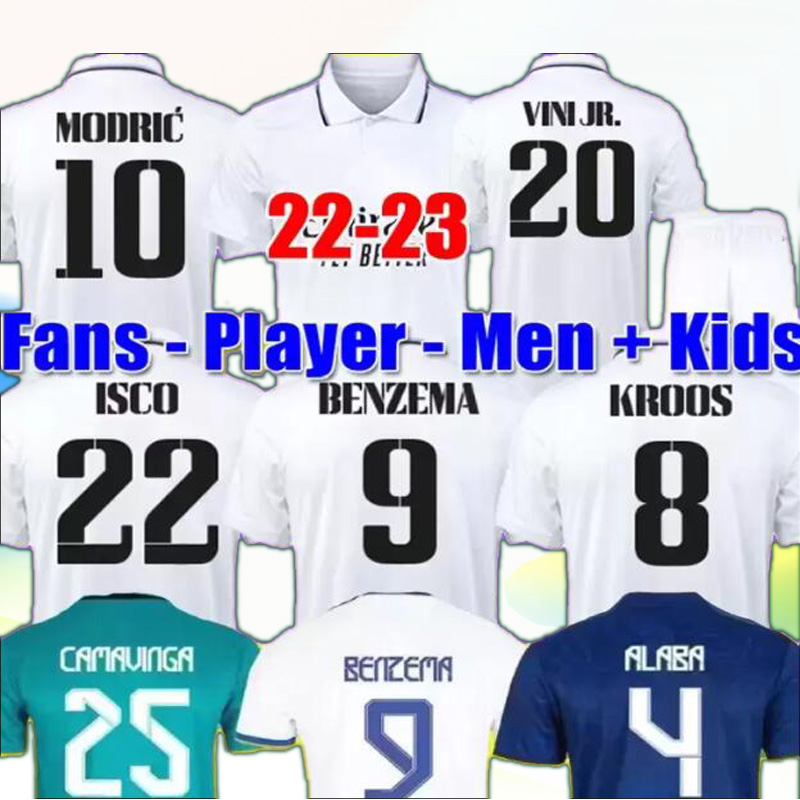 

2023 BENZEMA Finals soccer jerseys 21  23 football shirt Real M CAMAVINGA ALABA MODRIC ASENSIO Fourth camiseta men kids 2021 2022 uniforms VINI JR CASEMIRO, 2122 3rd