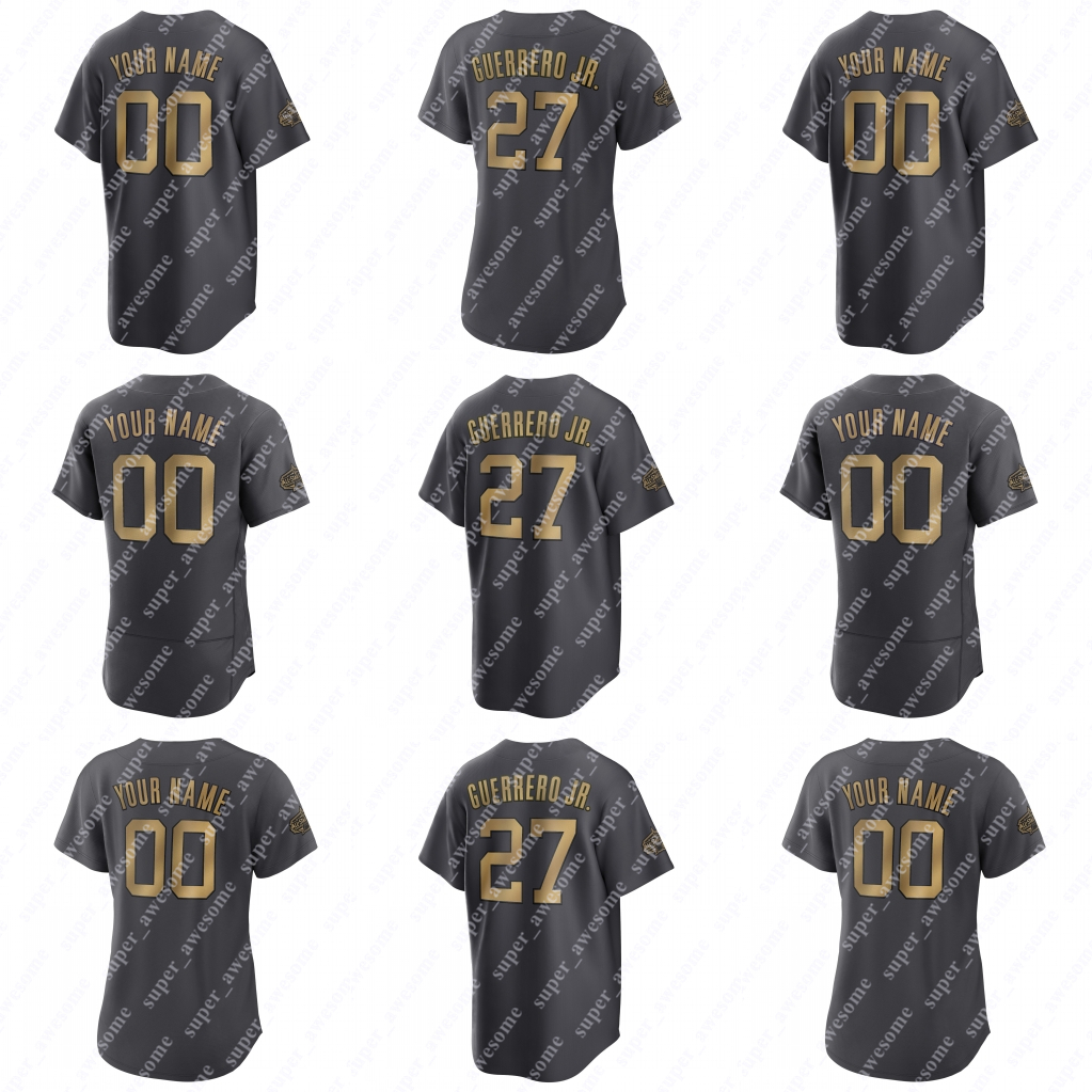 

16 Andrew Benintendi 2022 All-Star Game Baseball Jersey Julio Rodriguez Yordan Alvarez J.D. Martinez Shane McClanahan Justin Verlander Alek Manoah Nesto Custom, Women charcoal