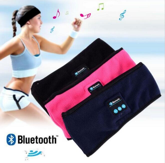 

Smart Bluetooth sport yoga dance headband Hat Wireless Headphone Headset hands free Speaker Mic woman men hat YS222, Pink